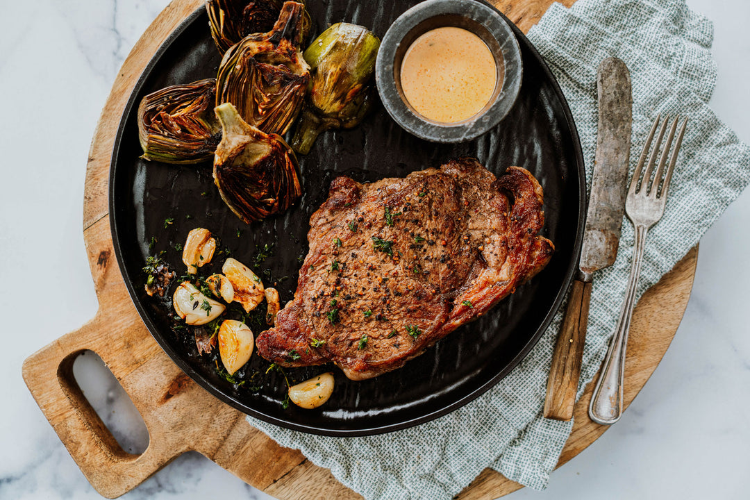 NY Strip Steak with Garlic & Thyme