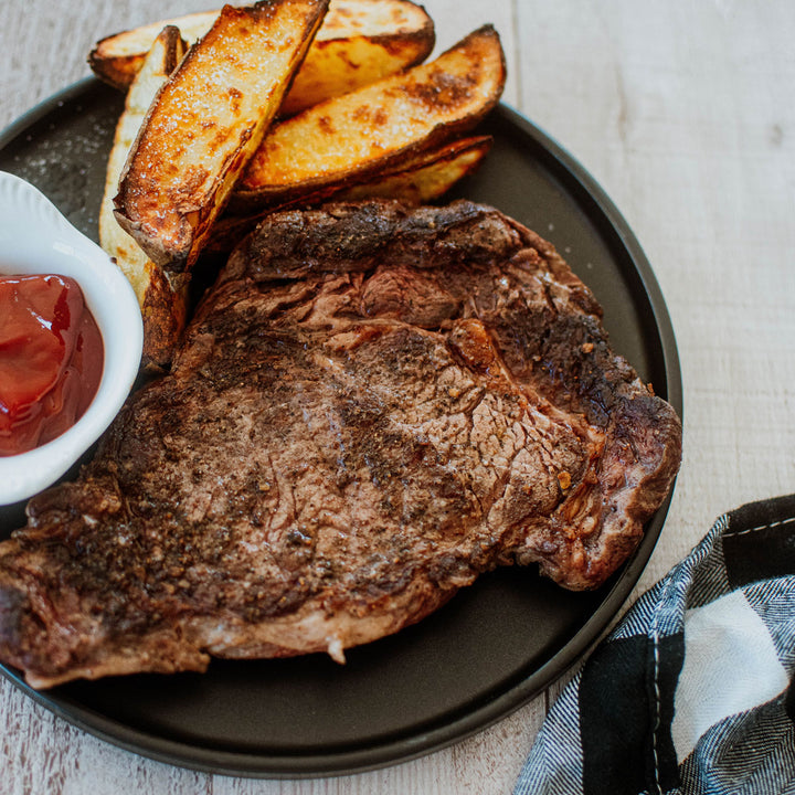 mature ribeye steak