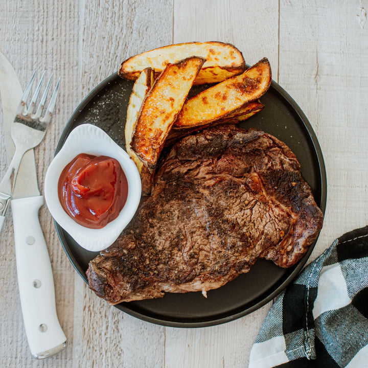 mature ribeye steak