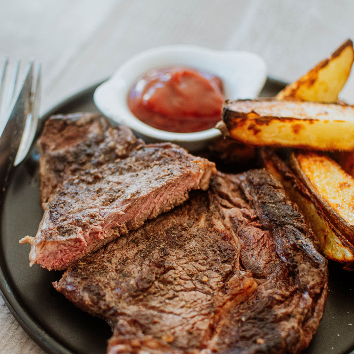 mature ribeye steak