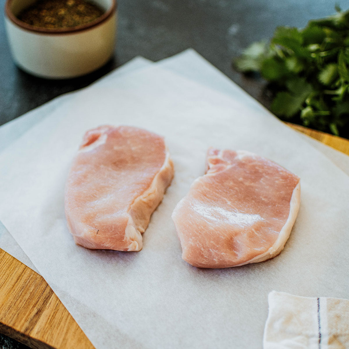 organic pork chops