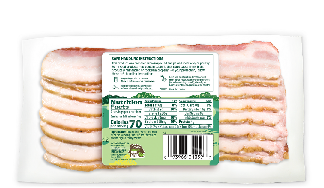 Pork Bacon, Sugar Free