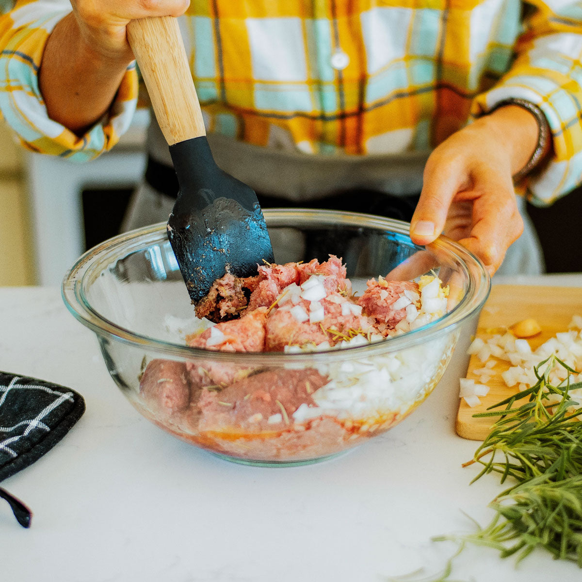 organic ground beef prep