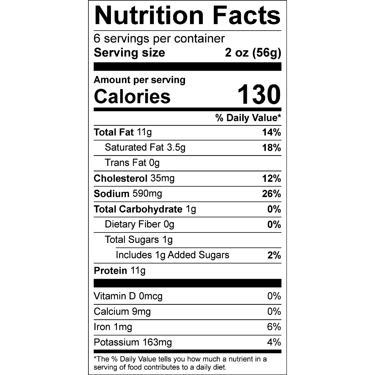 Organic Prairie Organic Uncured Beef Summer Sausage Original Flavor Nutrition Facts